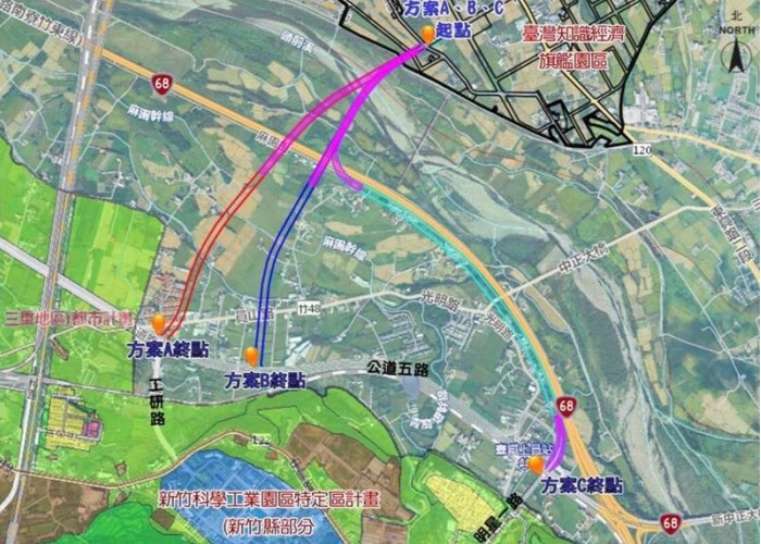 台知園區與科3銜接道路新闢工程 初步路線方案出爐