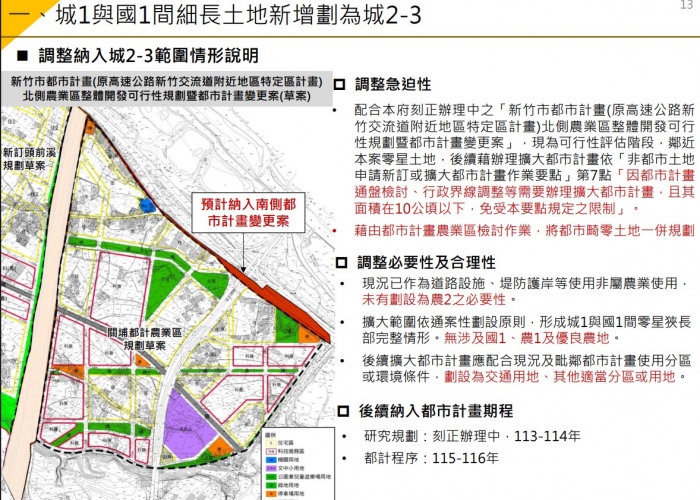 竹市府辦理關埔北側農業區規劃案研討會 邱臣遠代理市長：健全竹科生活圈 儲備科技產業動能